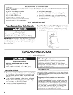 Preview for 2 page of Crosley W10175450A User Instructions