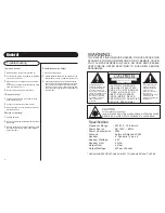 Preview for 3 page of Crosley WR18 Instruction Manual