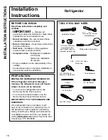 Preview for 16 page of Crosley XFE26J Owner'S Manual And Installation Instructions