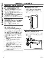 Preview for 18 page of Crosley XFE26J Owner'S Manual And Installation Instructions