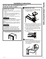 Preview for 19 page of Crosley XFE26J Owner'S Manual And Installation Instructions