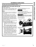 Preview for 25 page of Crosley XFE26J Owner'S Manual And Installation Instructions