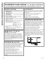 Preview for 10 page of Crosley XRE Owner'S Manual And Installation Instructions