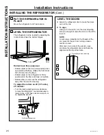 Preview for 24 page of Crosley XSS23G Owner'S Manual And Installation Instructions