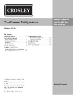 Crosley XTS21 Owner'S Manual And Installation Instructions preview