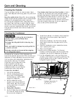 Preview for 7 page of Crosley XTS21 Owner'S Manual And Installation Instructions