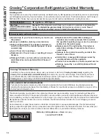 Preview for 16 page of Crosley XTS21 Owner'S Manual And Installation Instructions