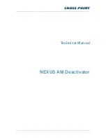 Cross point NEXUS AM Technical Manual preview