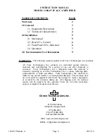 Preview for 2 page of Cross Technologies 1200-07 Instruction Manual