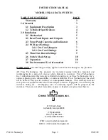 Предварительный просмотр 2 страницы Cross Technologies 1582-14 Instruction Manual