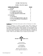 Предварительный просмотр 2 страницы Cross Technologies 1584-29 Instruction Manual