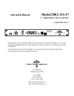 Cross Technologies 2082-141-47 Instruction Manual предпросмотр