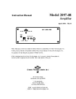 Предварительный просмотр 1 страницы Cross Technologies 2097-08 Instruction Manual