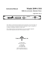 Cross Technologies 2099-1318 Instruction Manual preview
