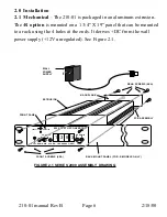 Предварительный просмотр 6 страницы Cross Technologies 210-01 Instruction Manual