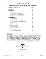 Предварительный просмотр 2 страницы Cross Technologies 2412-108 Instruction Manual