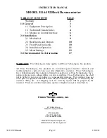 Предварительный просмотр 2 страницы Cross Technologies 3116-192 Instruction Manual