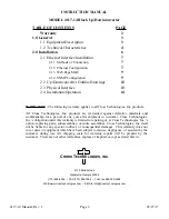 Предварительный просмотр 2 страницы Cross Technologies 4117-14 Instruction Manual