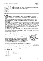 Preview for 39 page of Cross Tools CKS 1200 V Operating Instructions Manual