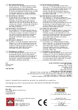 Preview for 2 page of Cross Tools CPG 5500 NEV Operating Instructions Manual