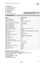 Preview for 23 page of Cross Tools CPG 5500 NEV Operating Instructions Manual