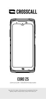 Crosscall CORE-Z5 Quick Start Manual preview
