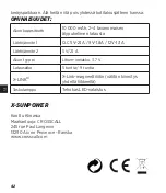 Preview for 42 page of Crosscall X-SUNPOWER Instruction Manual