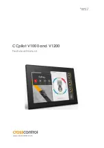 Preview for 1 page of crosscontrol CCpilot V1000 Technical Manual