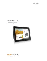 Preview for 1 page of crosscontrol CCpilot VS 12" Technical Manual