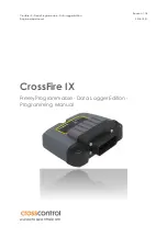 crosscontrol CrossFire IX Programming Manual preview