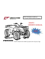 Crossfire 500ATV Owner'S Manual preview