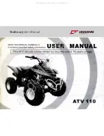 Preview for 1 page of Crossfire ATV 110 User Manual