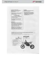 Предварительный просмотр 6 страницы Crossfire CF125 Owner'S Manual