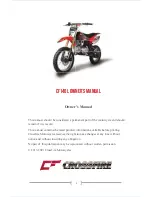 Предварительный просмотр 2 страницы Crossfire CF140L Owner'S Manual