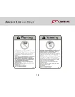 Предварительный просмотр 9 страницы Crossfire Kanga 110 User Manual