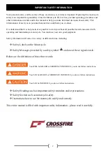 Предварительный просмотр 7 страницы Crossfire xz250r V4 Owner'S Manual