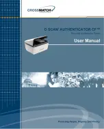 Preview for 1 page of Crossmatch D SCAN AUTHENTICATOR CF User Manual