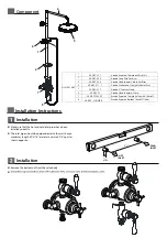 Предварительный просмотр 2 страницы Crosswater Arcade US-H401-ARC Installation Instructions Manual