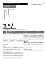 Crosswater CANVASS FURNITURE Series Assembly Instruction предпросмотр