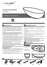 Crosswater Teardrop Grande US-M11FCS Installation Instructions preview