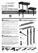 Предварительный просмотр 1 страницы Crosswater US-WF0813SCW Installation Instructions Manual