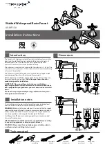 Preview for 1 page of Crosswater Waldorf US-WF130 Installation Instructions