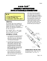 Preview for 1 page of Crouse-Hinds cam-lok E1015 Assembly Instructions