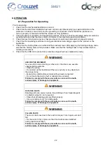 Preview for 22 page of Crouzet 801400SMI21 User Manual And Safety Notice