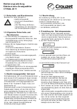 Preview for 33 page of Crouzet 87623570 Operating Instructions Manual