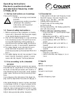 Preview for 7 page of Crouzet 87623572 Operating Instructions Manual