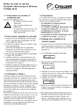 Crouzet CTR24L-2515 Operating Instructions Manual preview