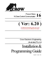 Предварительный просмотр 1 страницы Crow Arrowhead Elite V6 Installation & Programming Manual