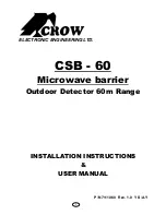 Crow CSB - 60 Installation Instructions & User Manual предпросмотр