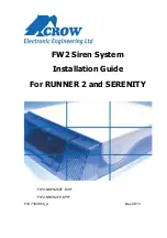 Предварительный просмотр 1 страницы Crow FW2-SIREN2CP-8/9F Installation Manual